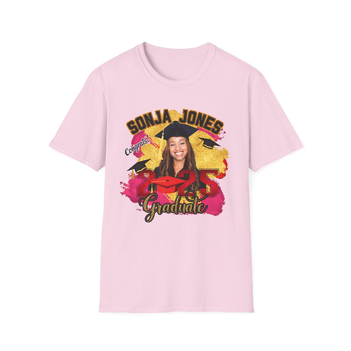 Congrats Graduate 2025 Tee – Custom Name & Picture Design