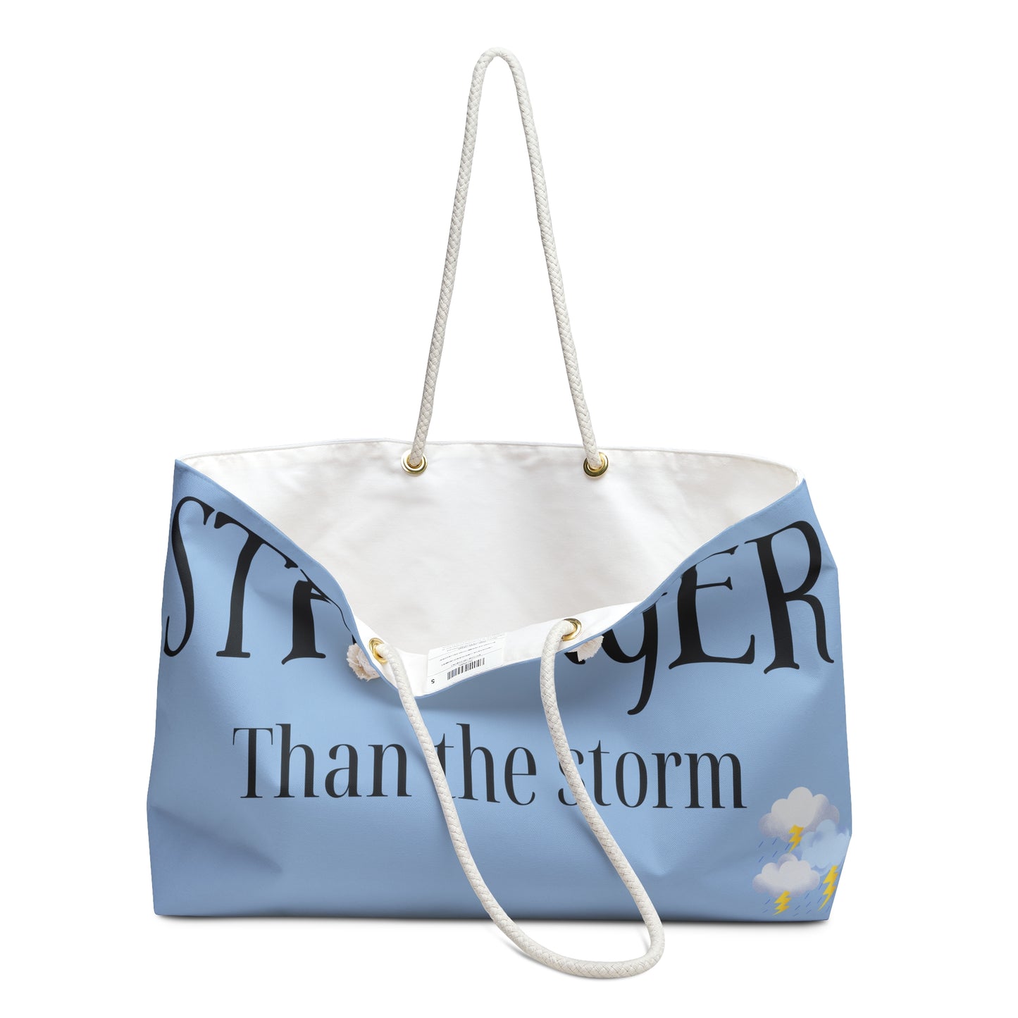 Stronger Than The Storm -Stylish Tote for Weekend Getaways and Travel
