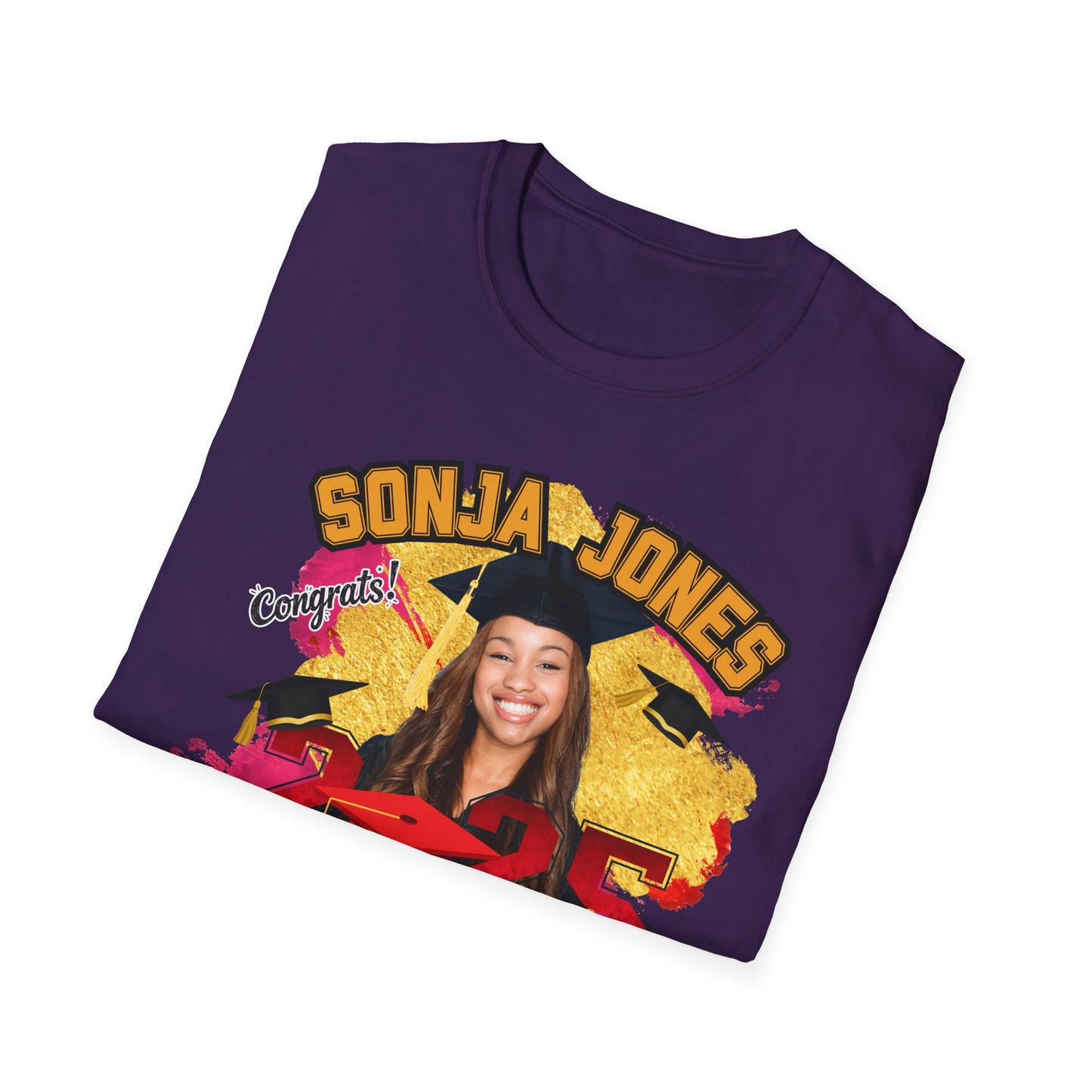 Congrats Graduate 2025 Tee – Custom Name & Picture Design