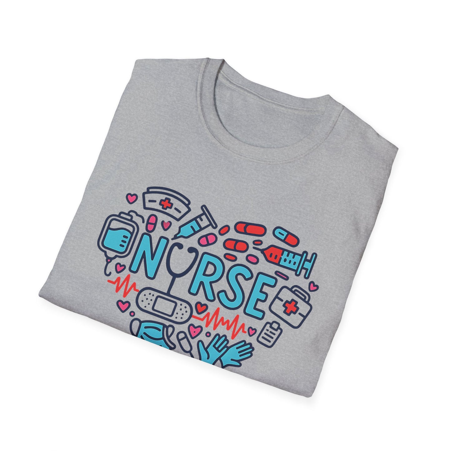 Heart of a Nurse – Medical Icons Appreciation T-Shirt