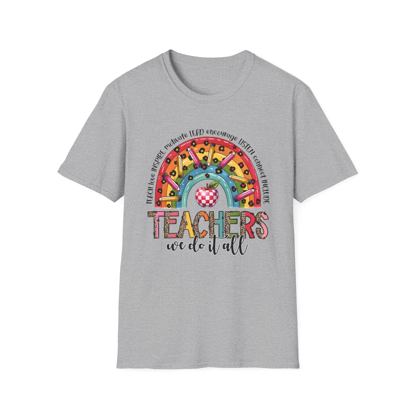 Teacher Life – Bold, Bright & Full of Heart Softstyle T-Shirt
