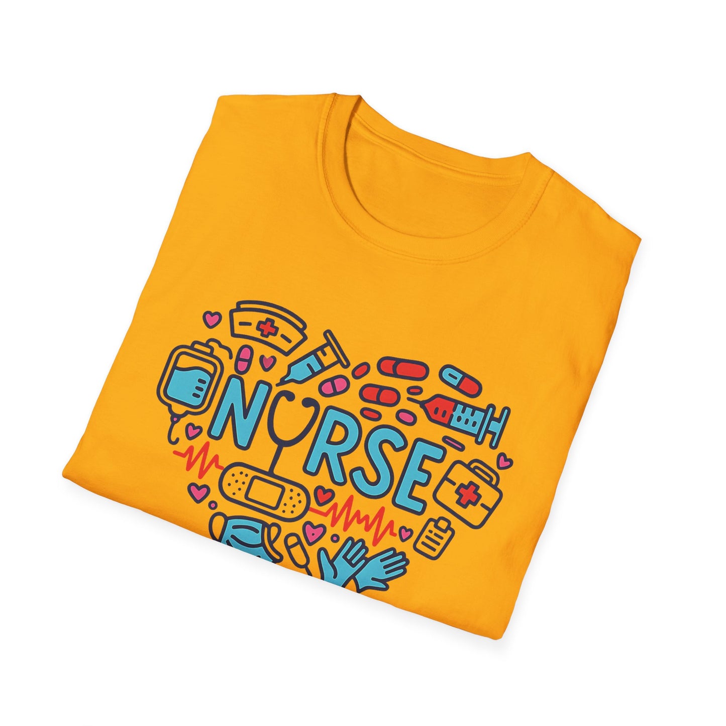 Heart of a Nurse – Medical Icons Appreciation T-Shirt