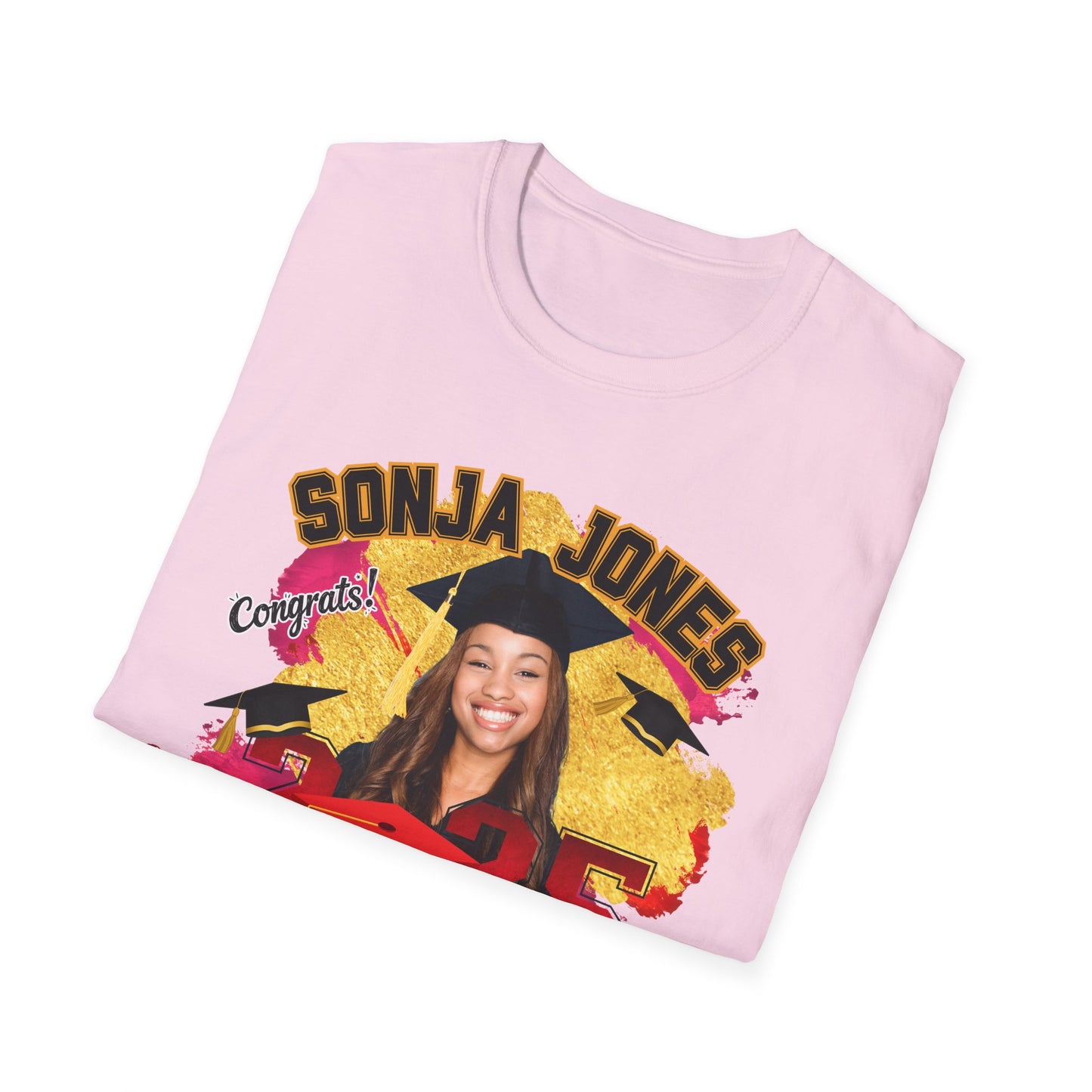 Congrats Graduate 2025 Tee – Custom Name & Picture Design