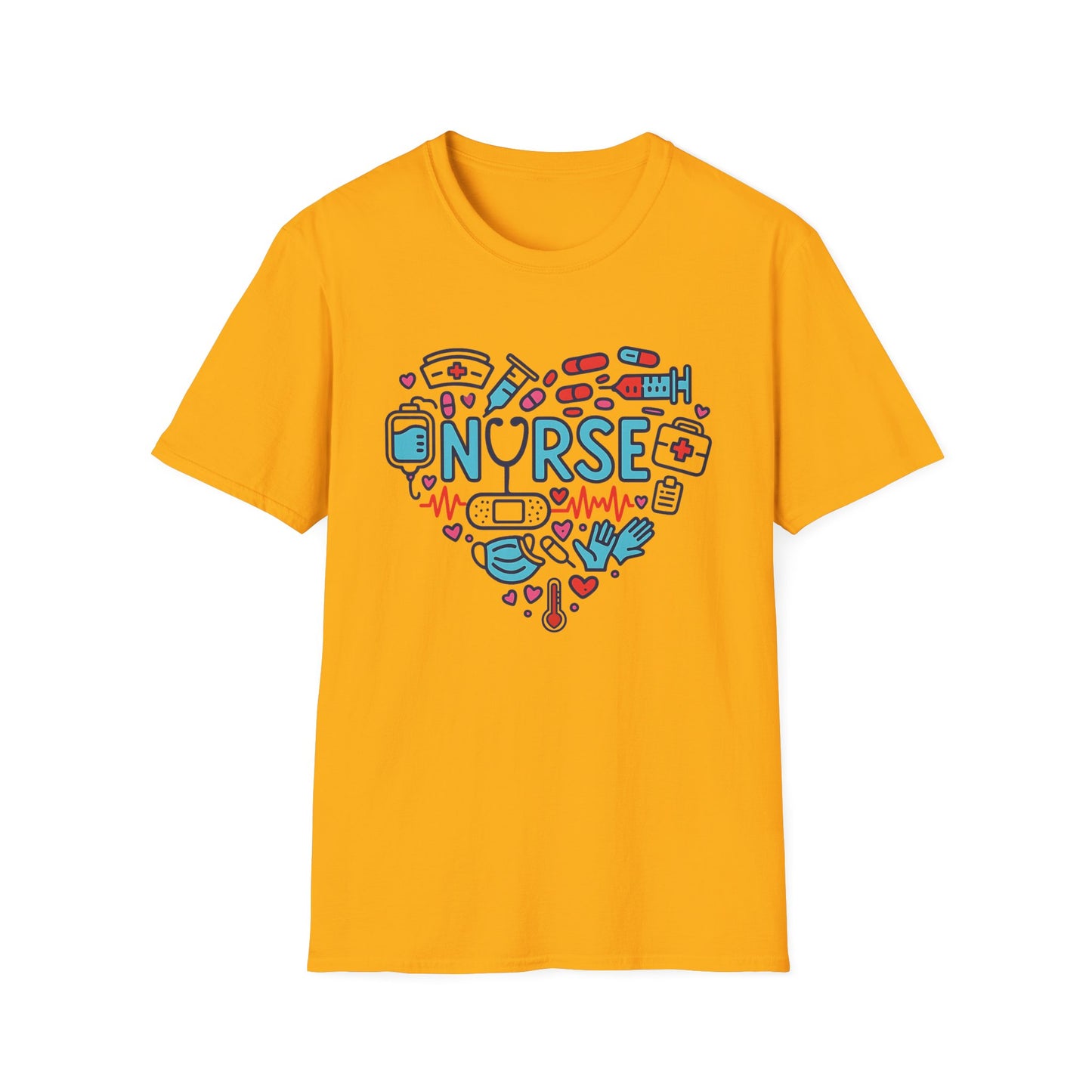Heart of a Nurse – Medical Icons Appreciation T-Shirt