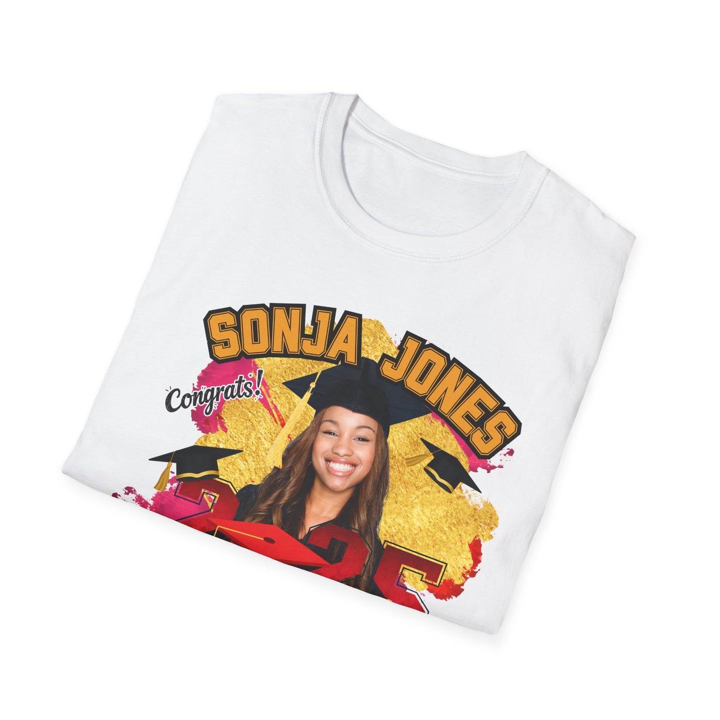 Congrats Graduate 2025 Tee – Custom Name & Picture Design