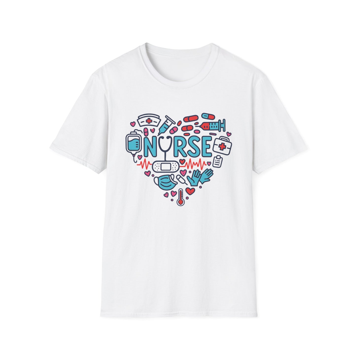 Heart of a Nurse – Medical Icons Appreciation T-Shirt