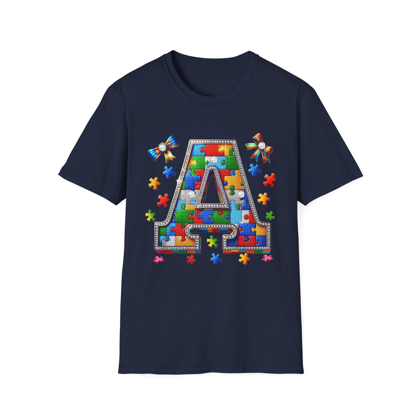 Monogram A Puzzle Shirt – Sparkle & Awareness"