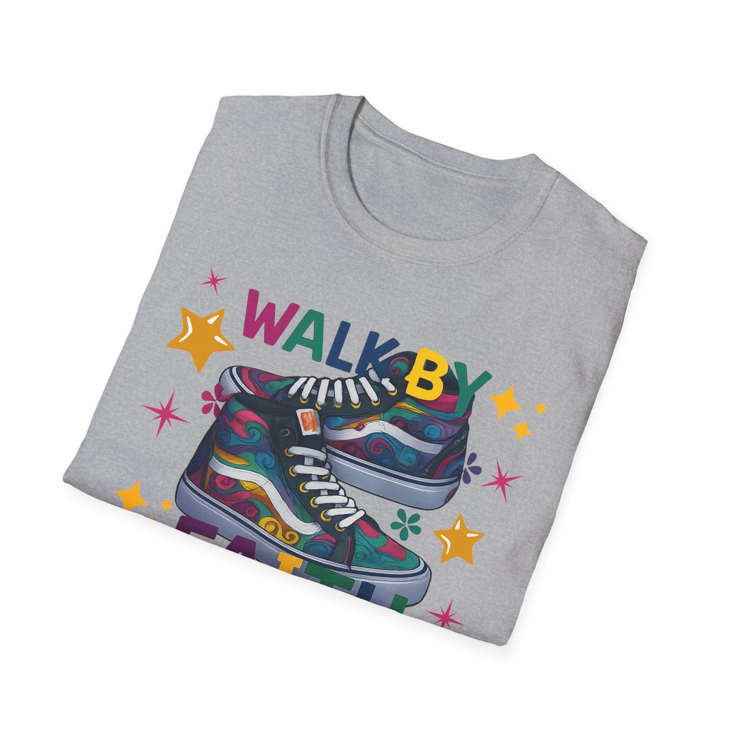 Walk by Faith Graphic T-Shirt | Inspirational Unisex Tee