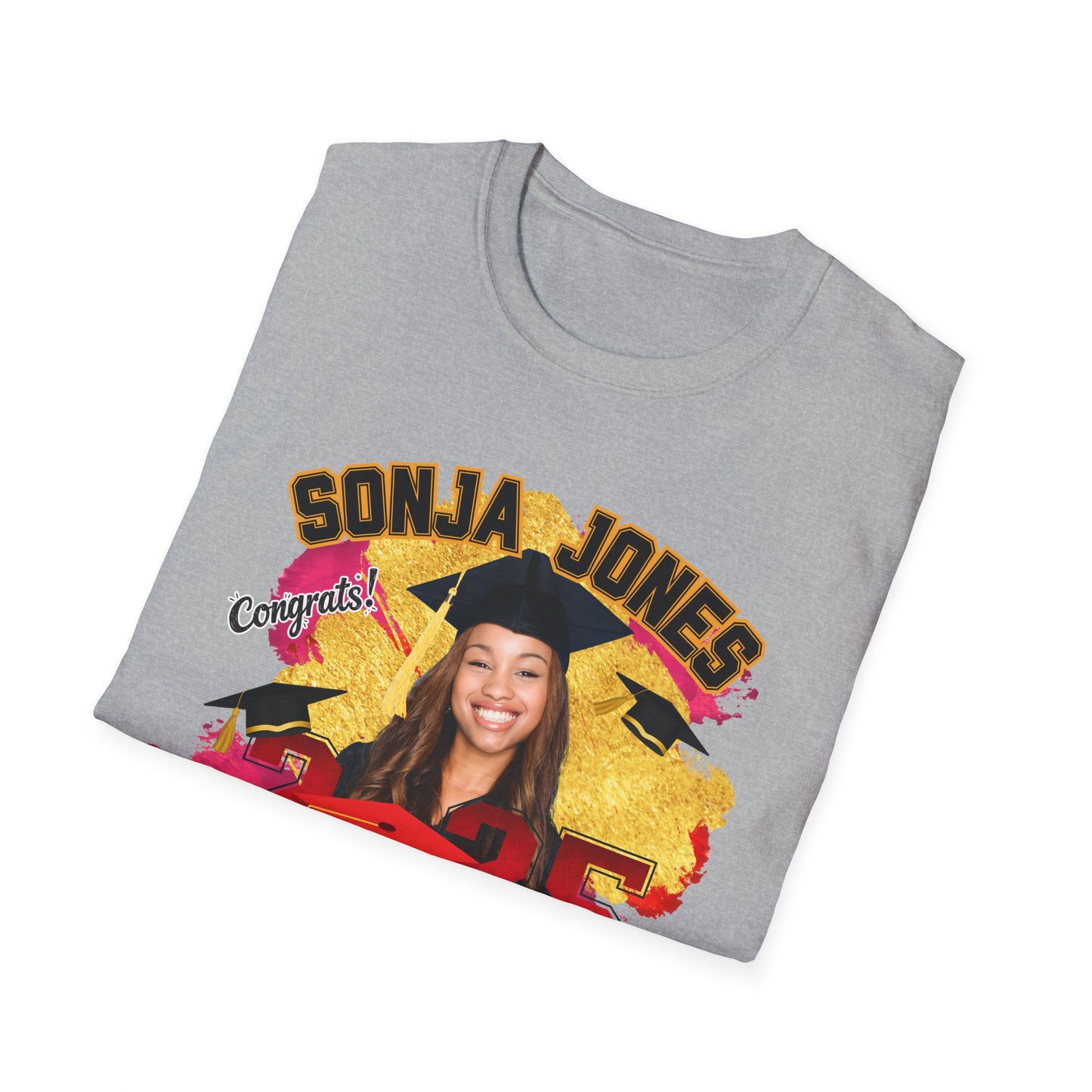 Congrats Graduate 2025 Tee – Custom Name & Picture Design