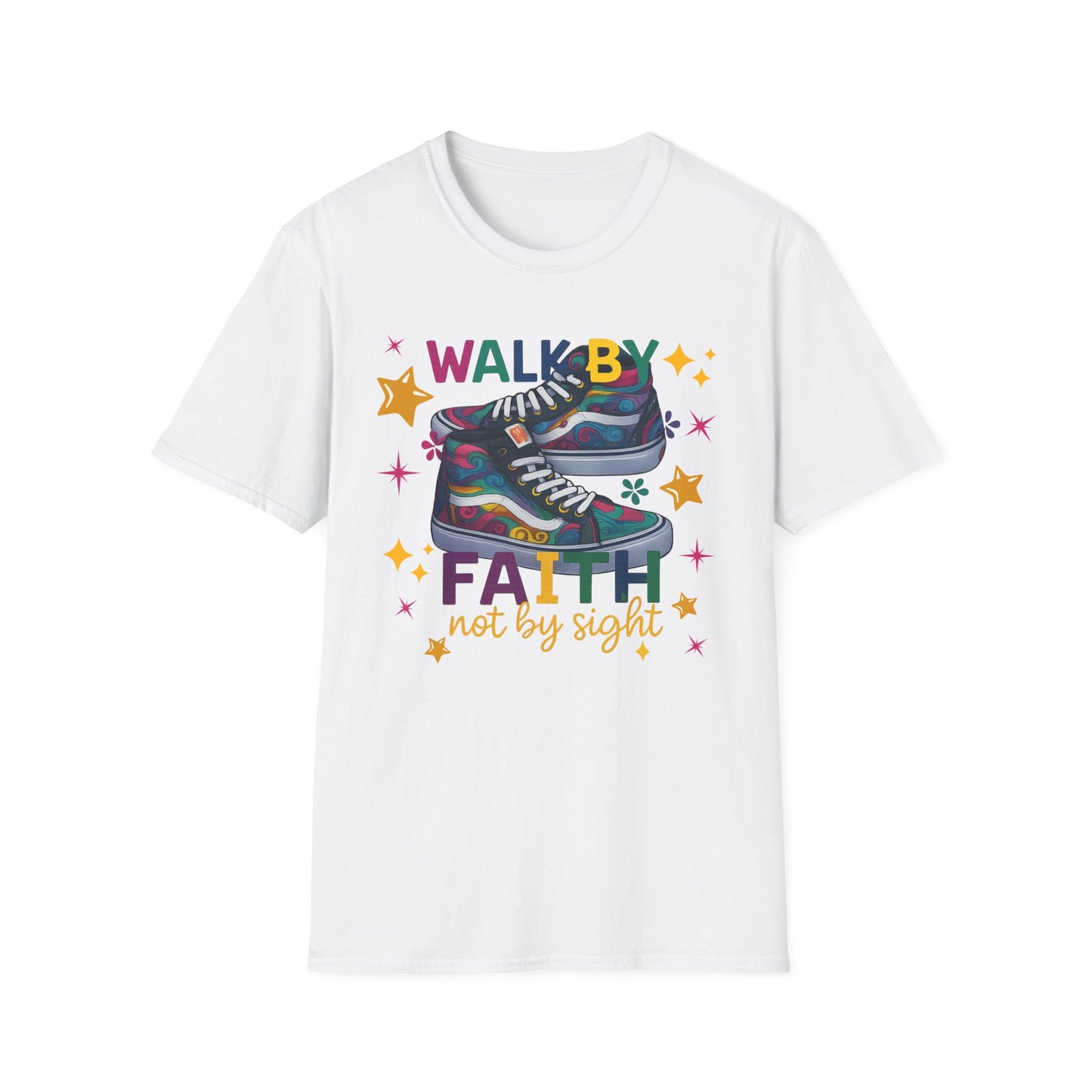 Walk by Faith Graphic T-Shirt | Inspirational Unisex Tee