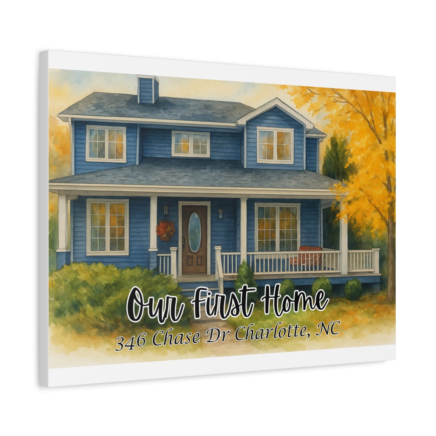 Personalized Custom Home Portrait First Home Keepsake Art Print