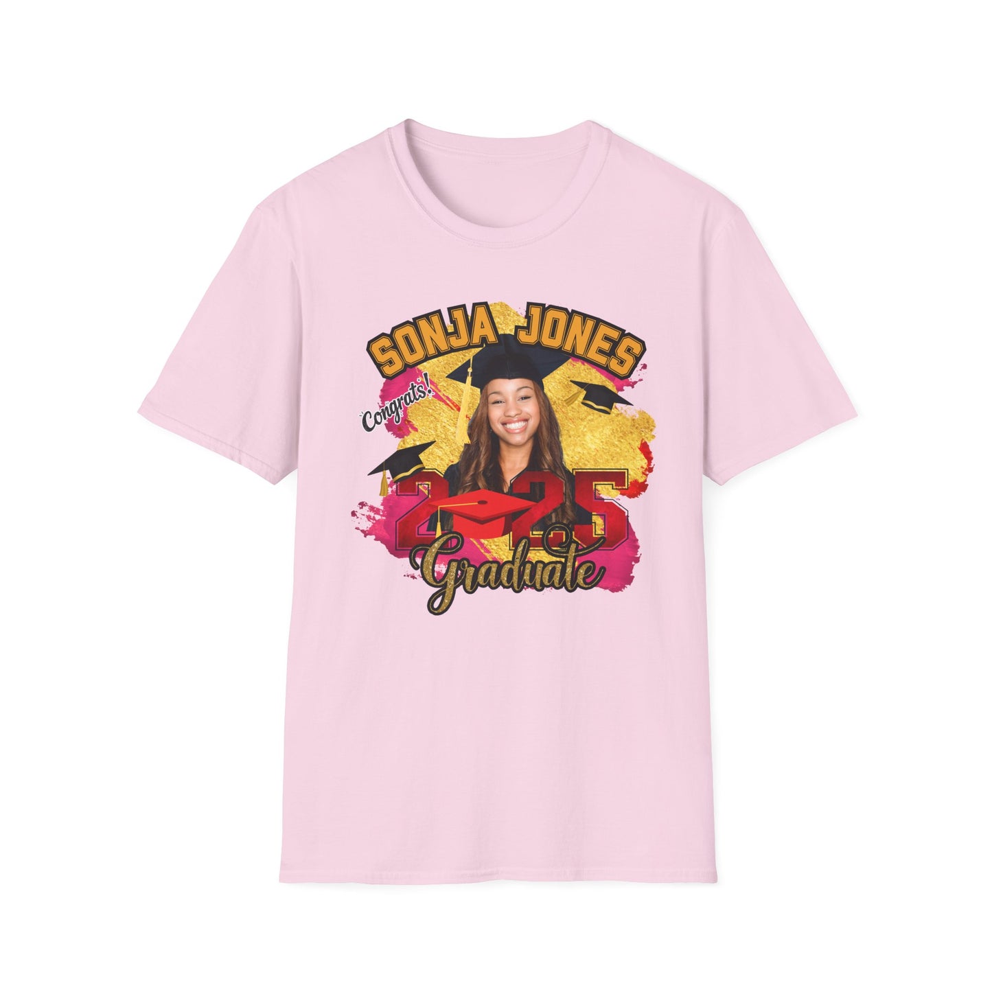 Congrats Graduate 2025 Tee – Custom Name & Picture Design