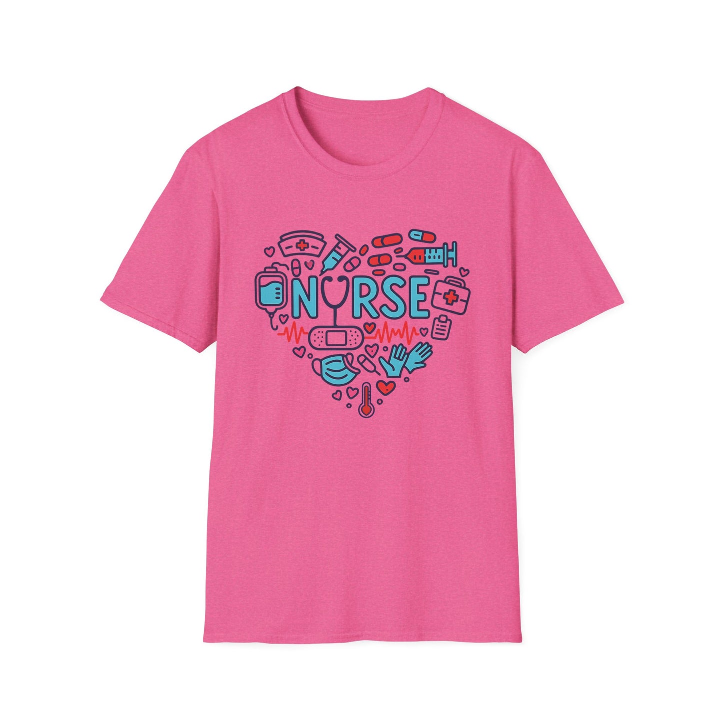 Heart of a Nurse – Medical Icons Appreciation T-Shirt