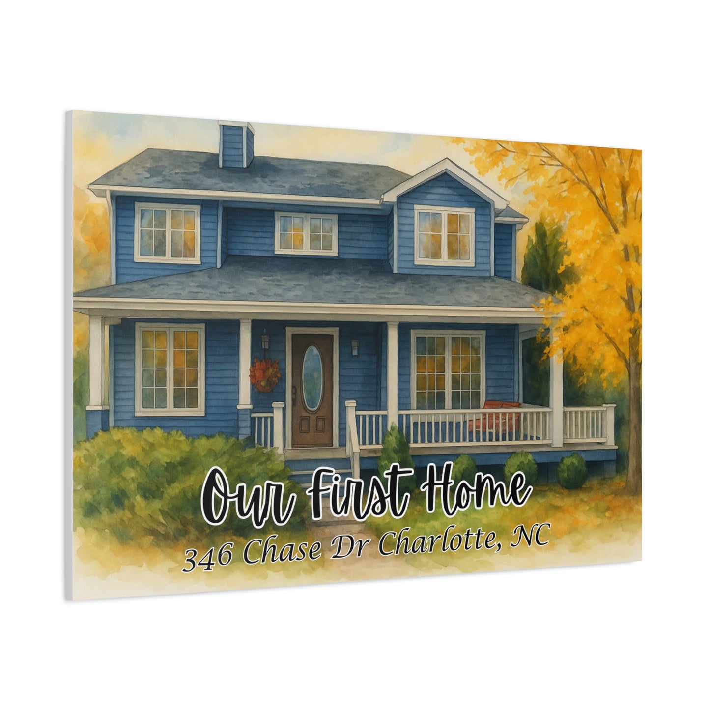 Personalized Custom Home Portrait First Home Keepsake Art Print