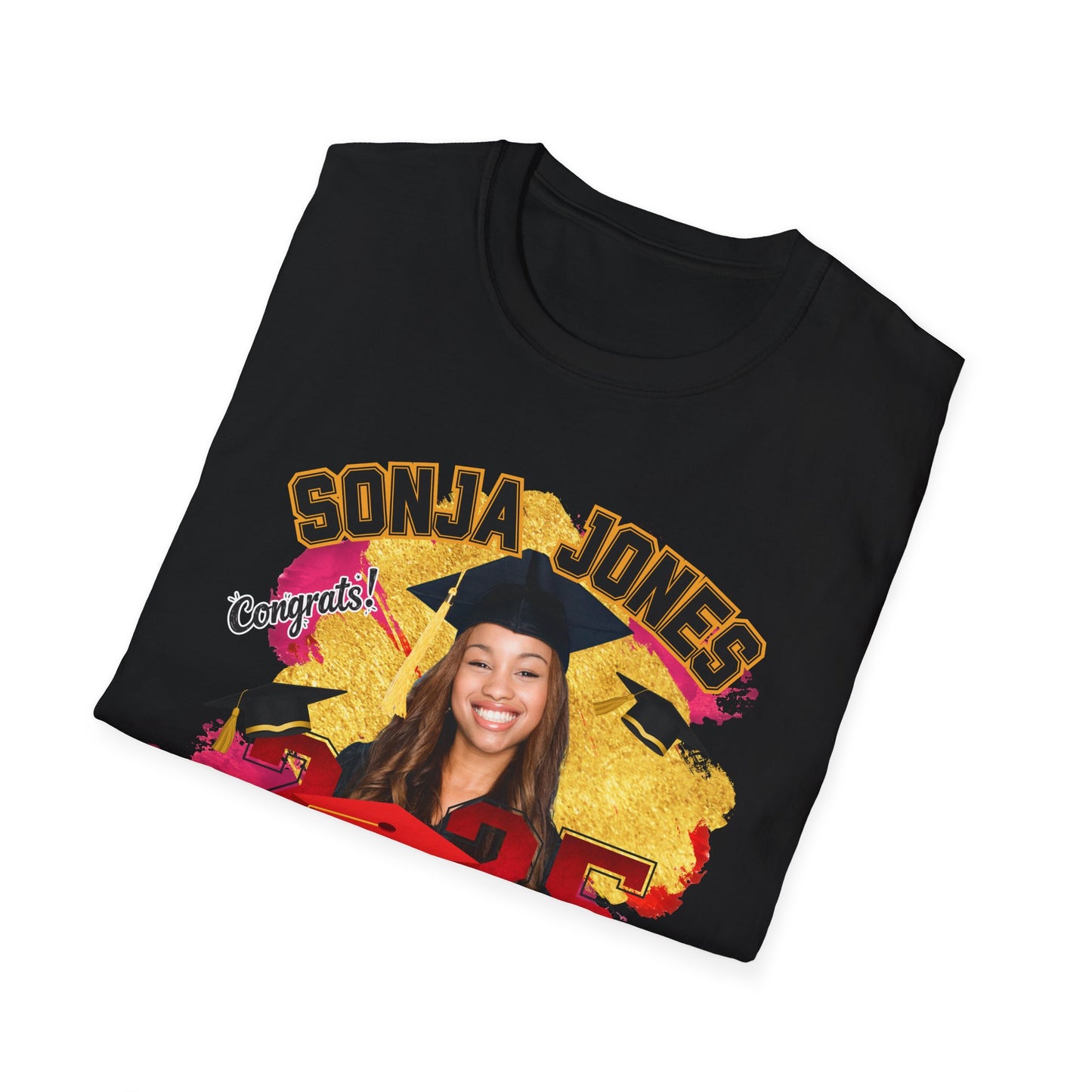 Congrats Graduate 2025 Tee – Custom Name & Picture Design