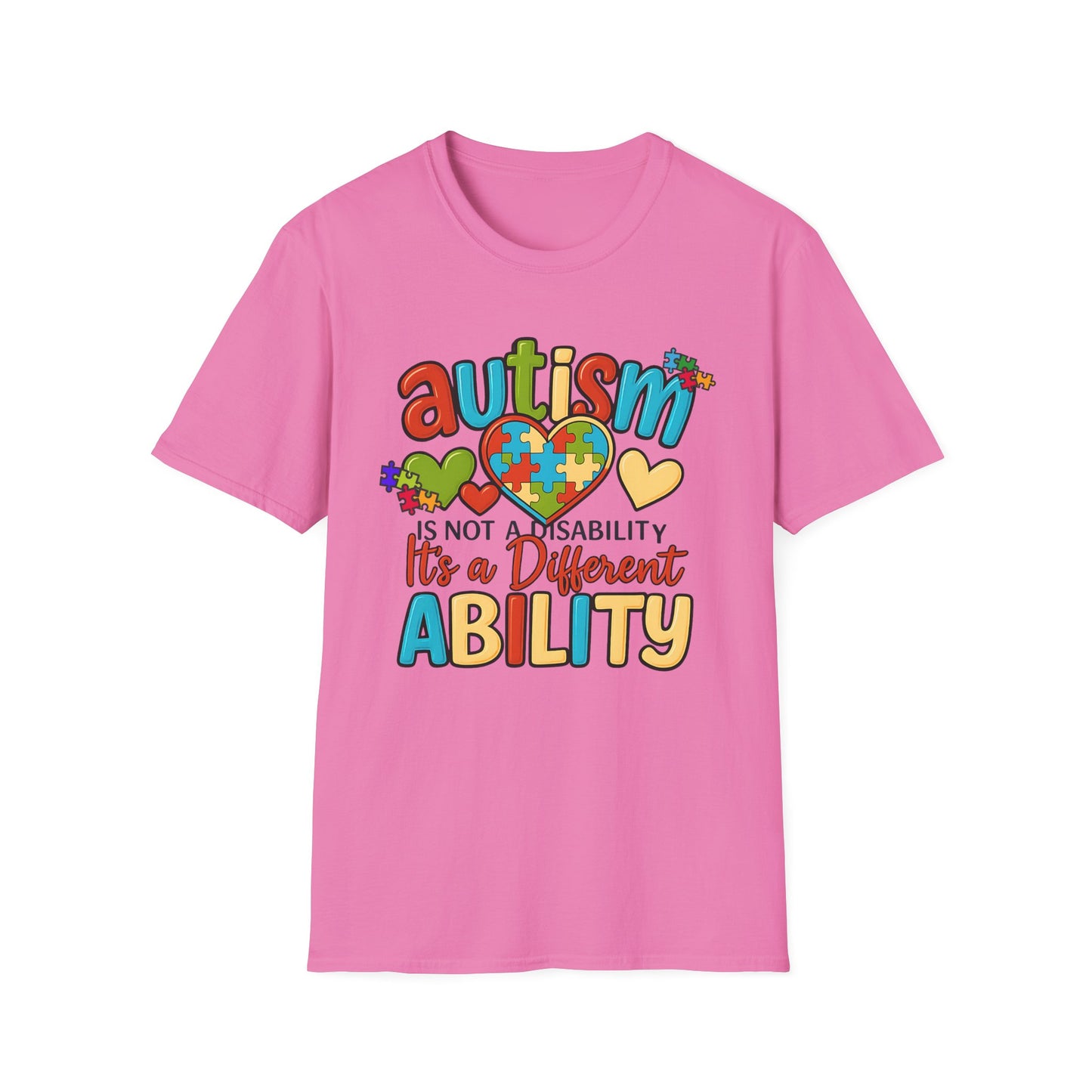 Autism Empowerment T-Shirt – Bold Puzzle Heart Statement
