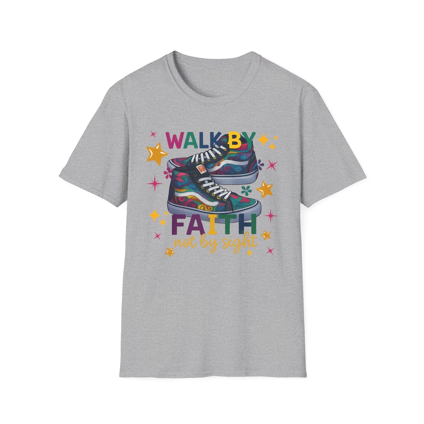 Walk by Faith Graphic T-Shirt | Inspirational Unisex Tee