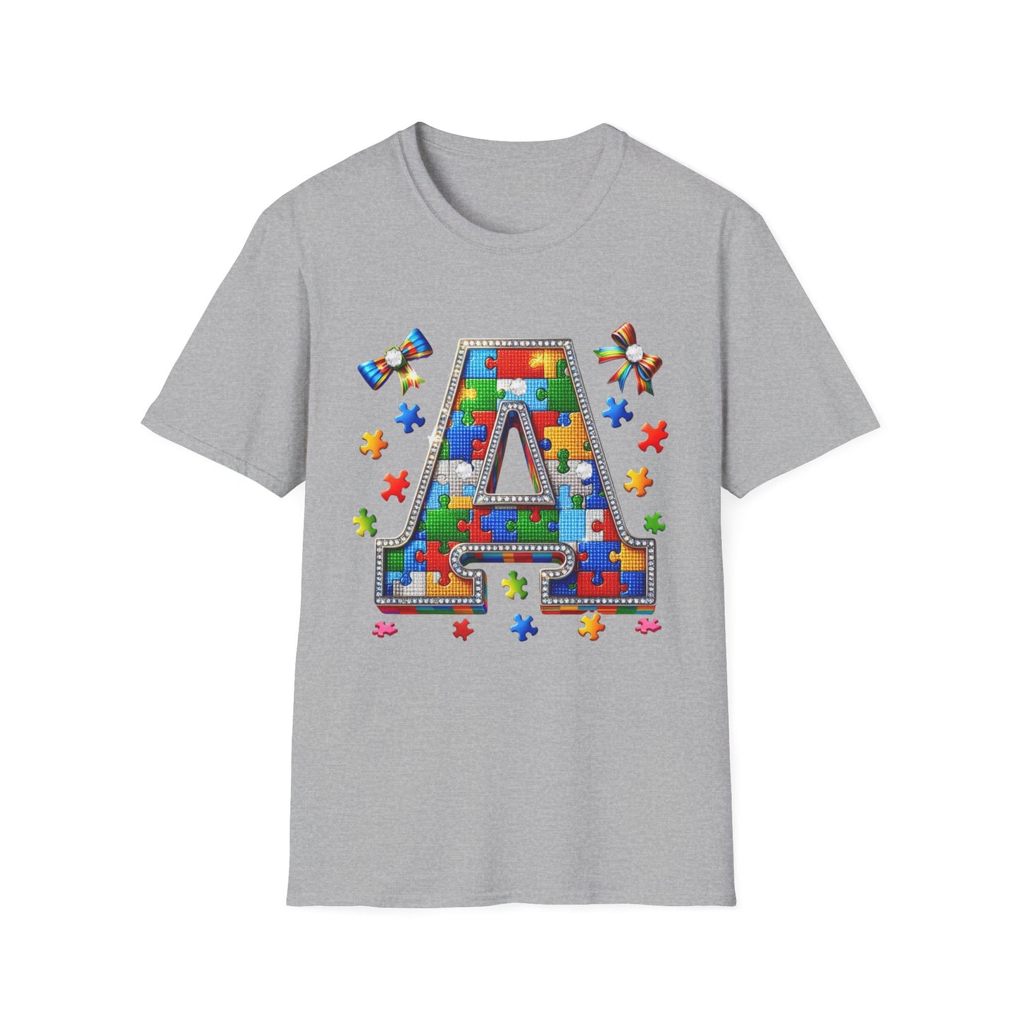 Monogram A Puzzle Shirt – Sparkle & Awareness"
