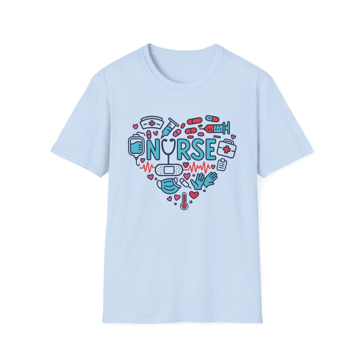 Heart of a Nurse – Medical Icons Appreciation T-Shirt