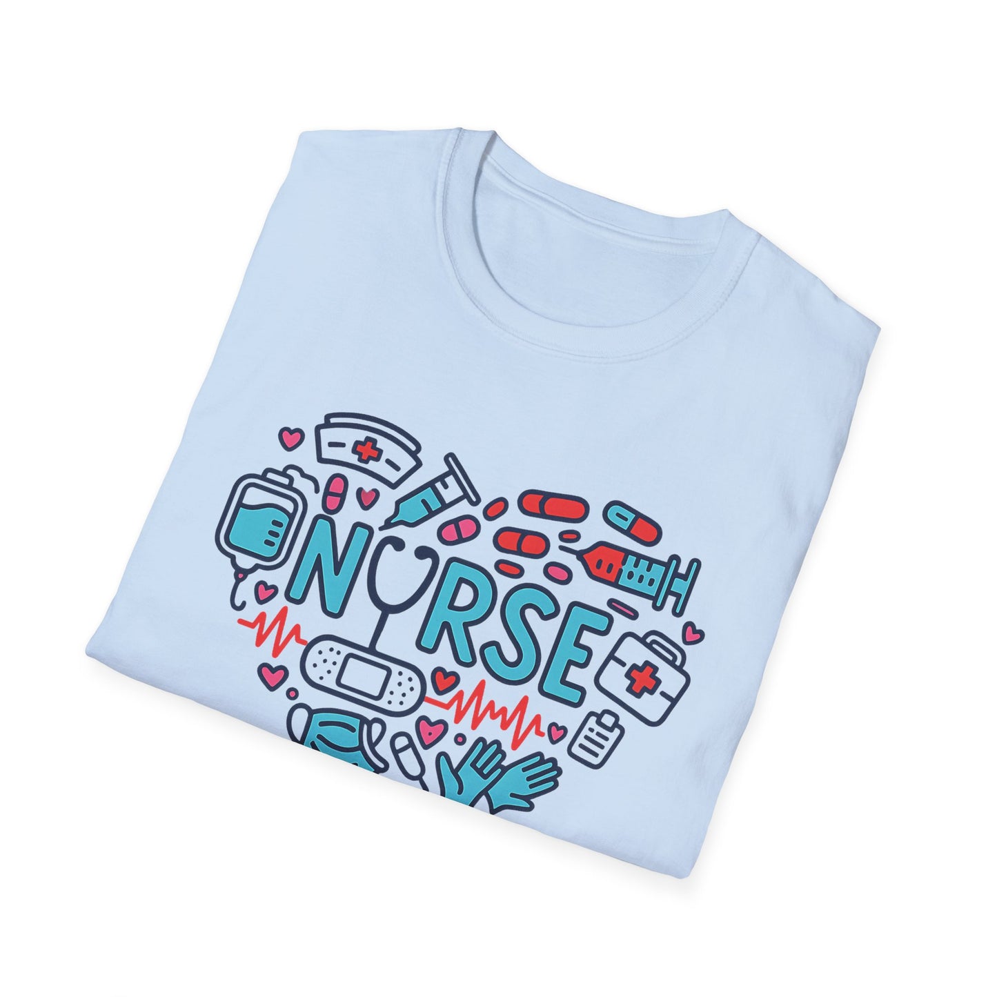Heart of a Nurse – Medical Icons Appreciation T-Shirt