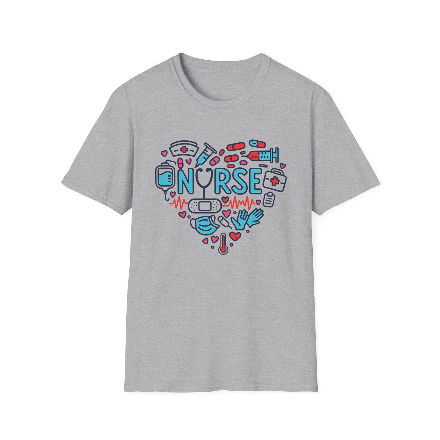 Heart of a Nurse – Medical Icons Appreciation T-Shirt