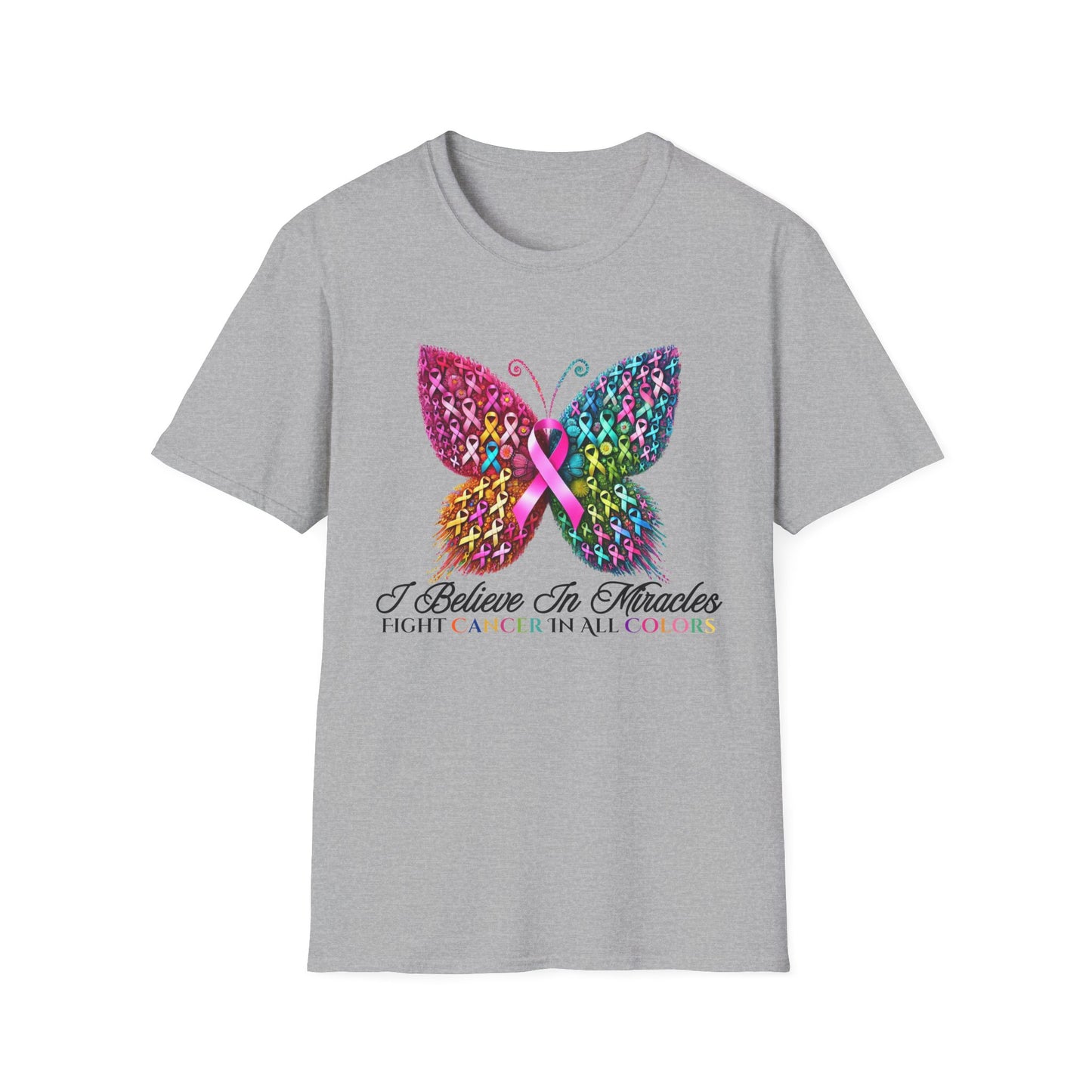 I Believe in Miracles Butterfly Cancer -T-Shirt