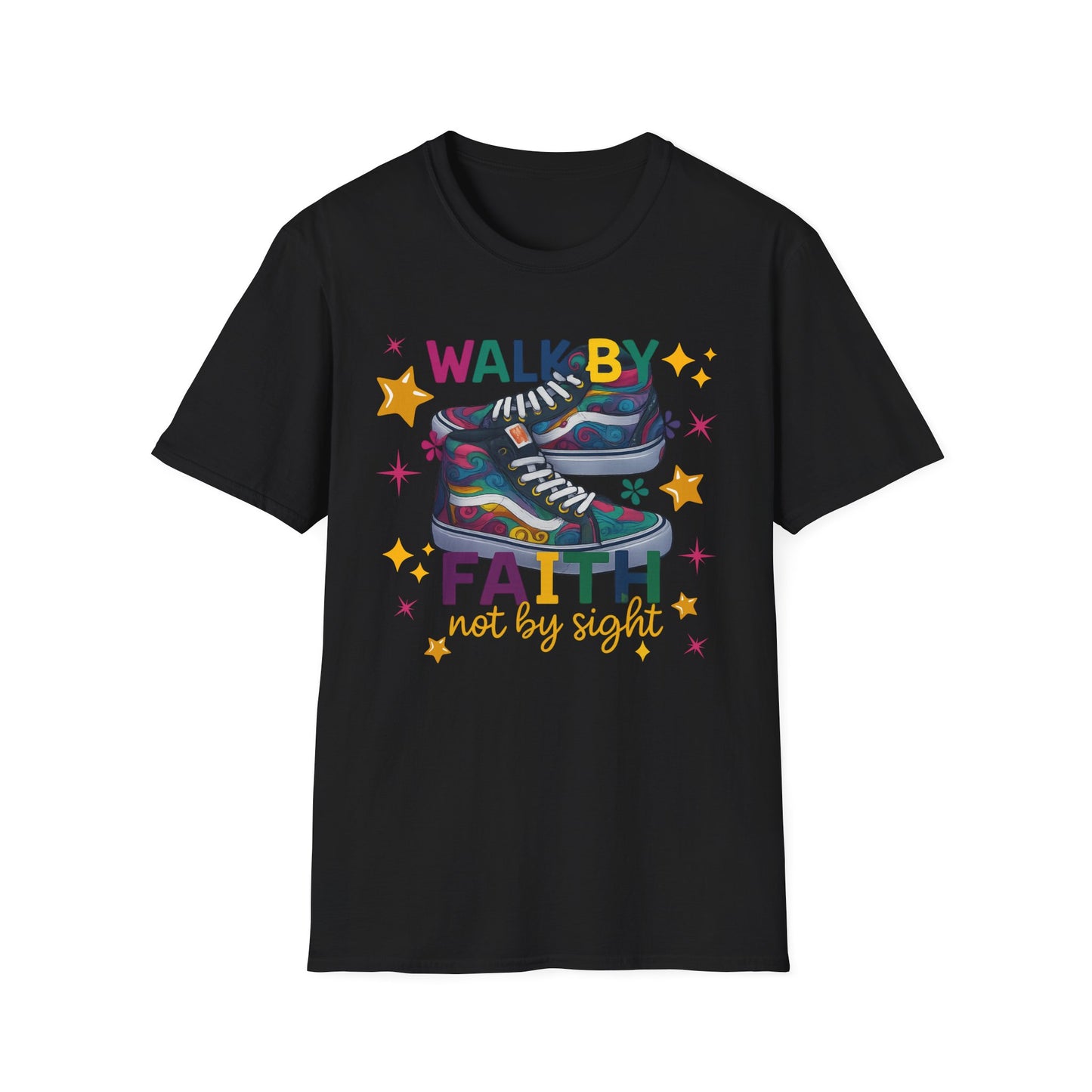 Walk by Faith Graphic T-Shirt | Inspirational Unisex Tee