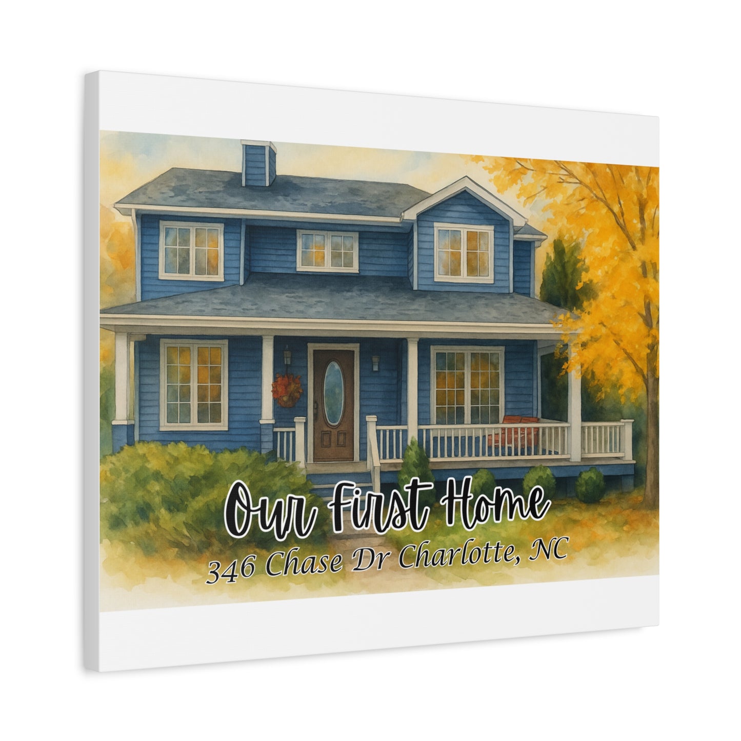 Personalized Custom Home Portrait First Home Keepsake Art Print