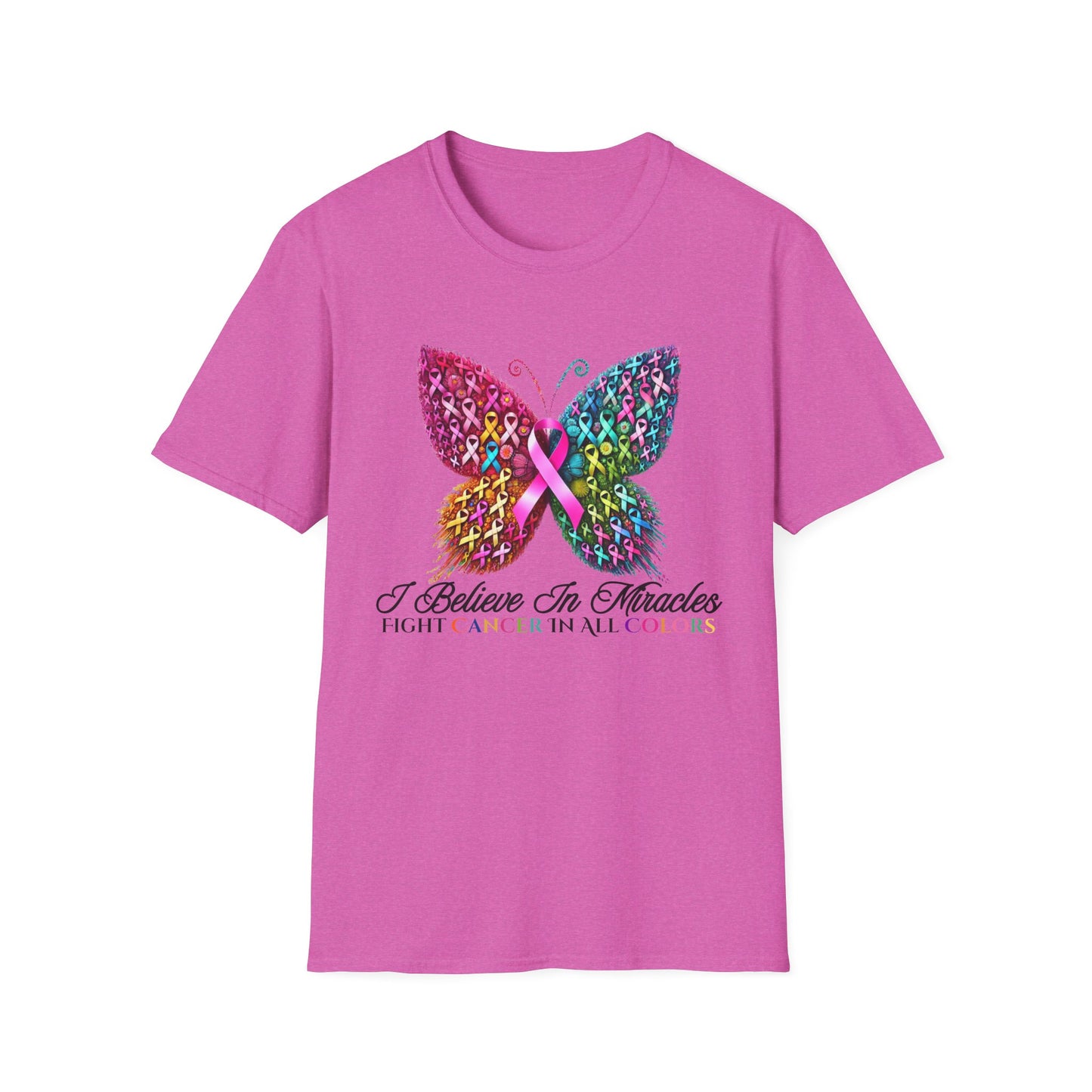 I Believe in Miracles Butterfly Cancer -T-Shirt