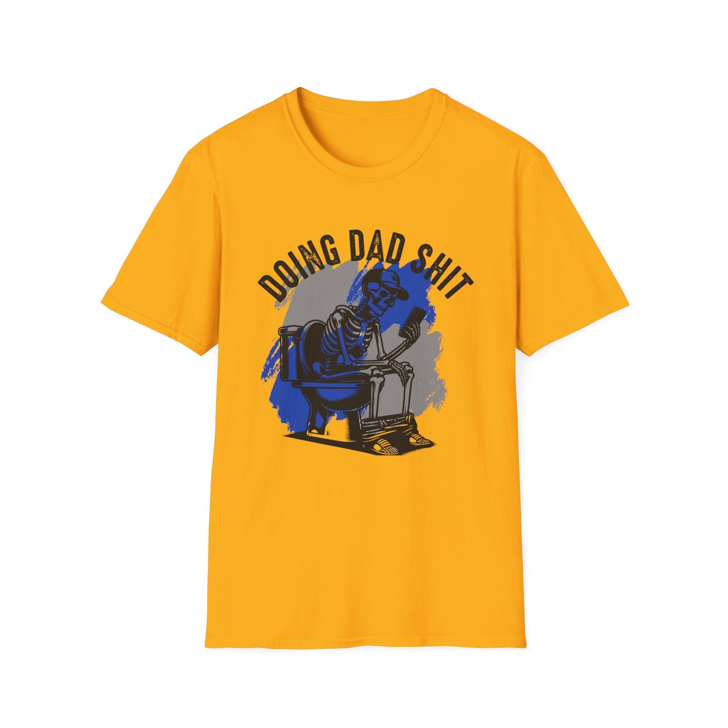 Doing Dad Sh*t – Funny Skeleton Dad T-Shirt Softstyle Tee
