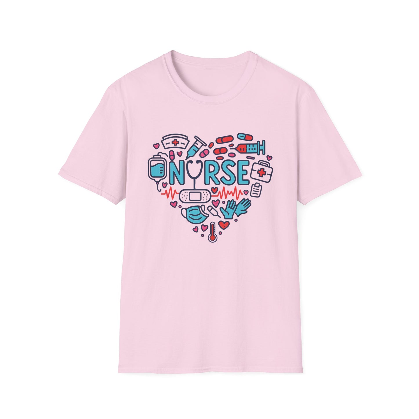 Heart of a Nurse – Medical Icons Appreciation T-Shirt