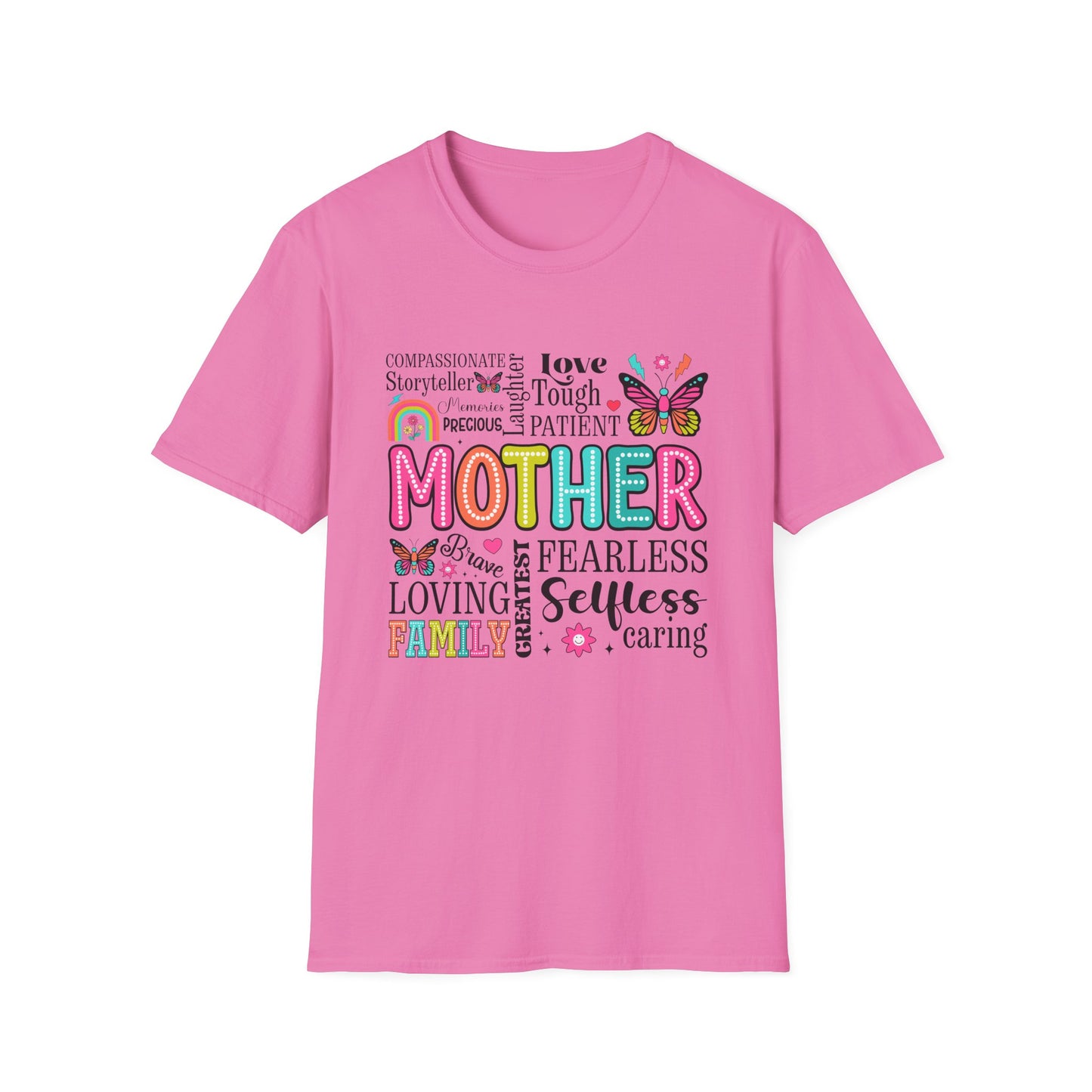 Mom Magic β Retro Rainbow Mother's Day Softstyle T-Shirt