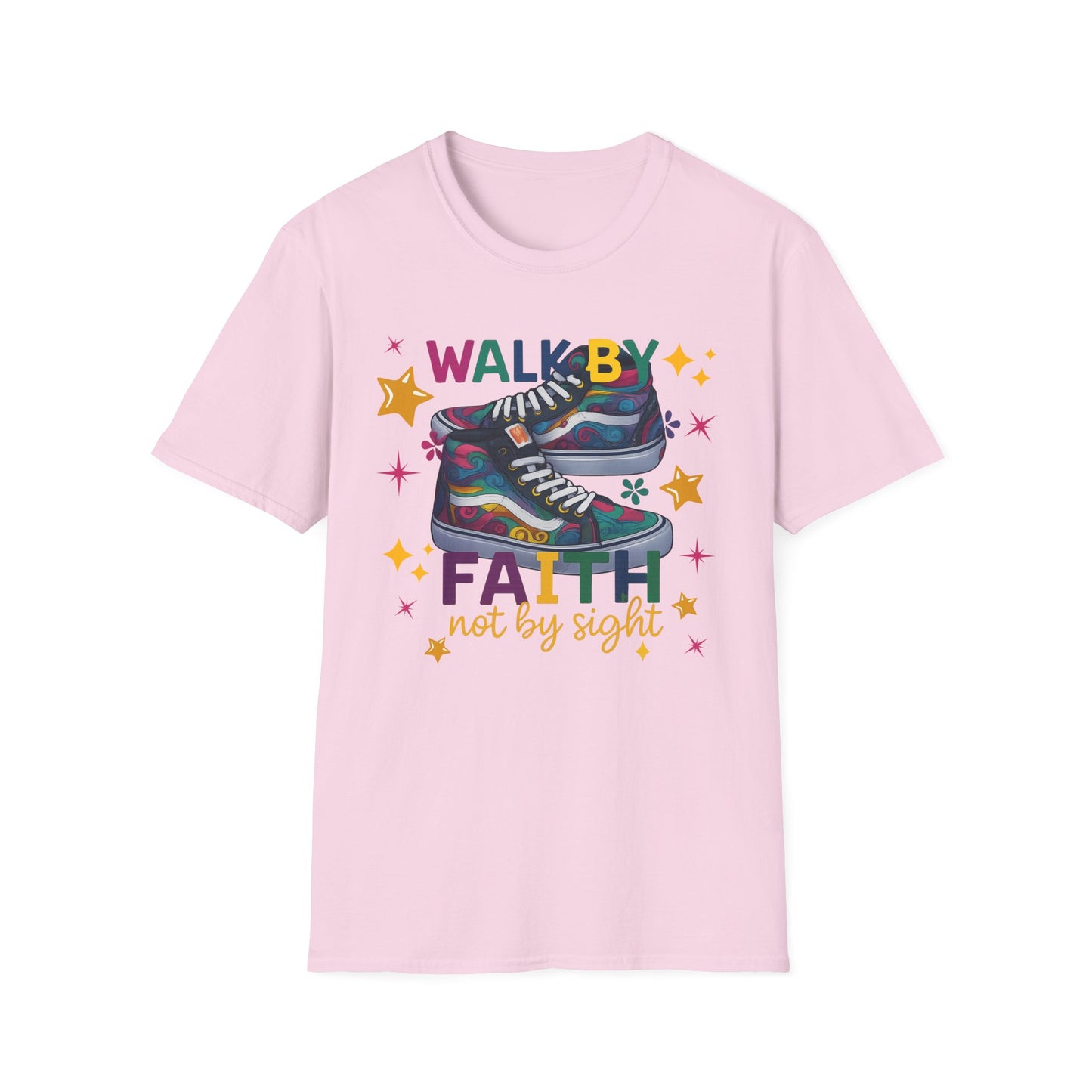 Walk by Faith Graphic T-Shirt | Inspirational Unisex Tee