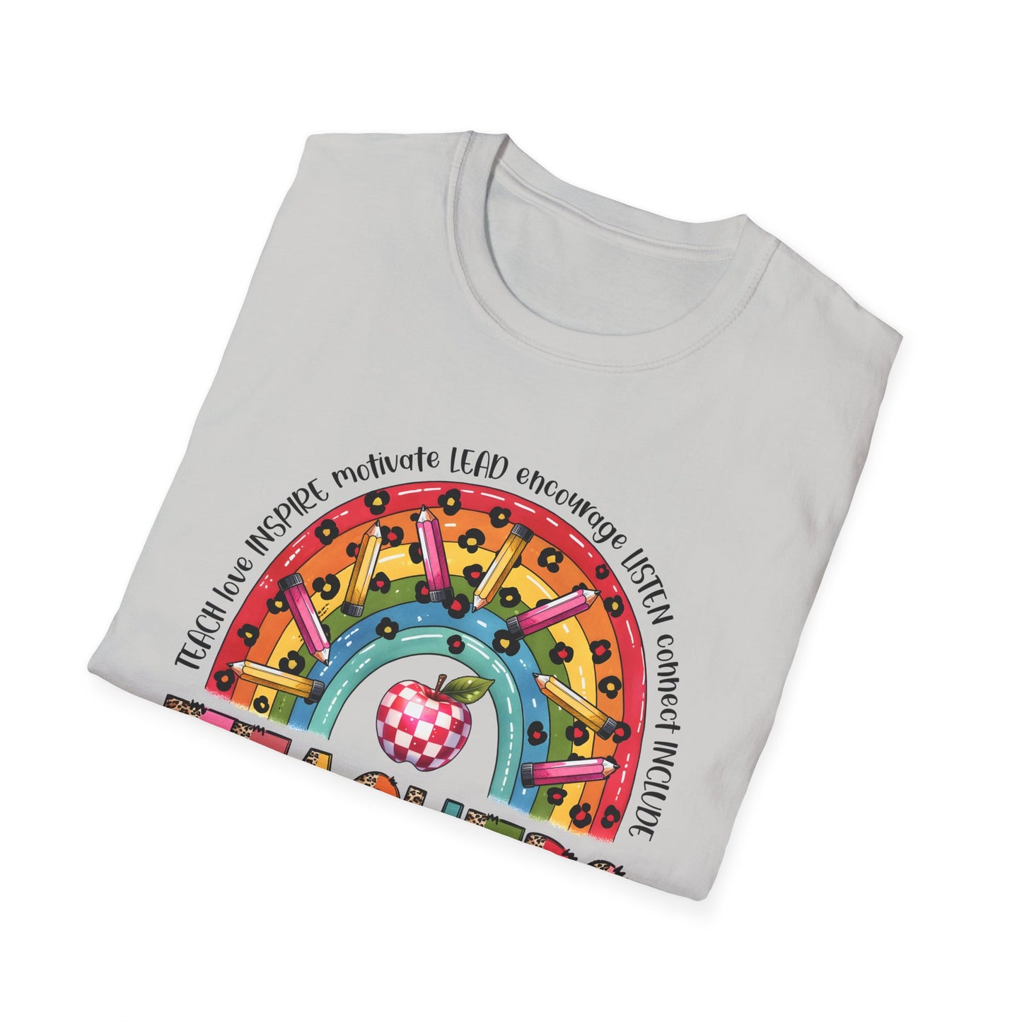 Teacher Life – Bold, Bright & Full of Heart Softstyle T-Shirt