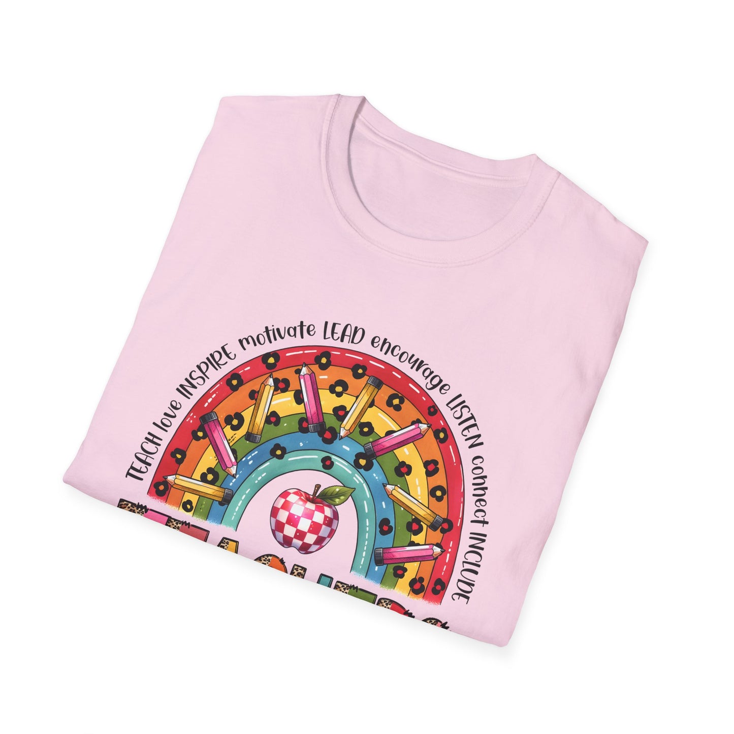 Teacher Life – Bold, Bright & Full of Heart Softstyle T-Shirt