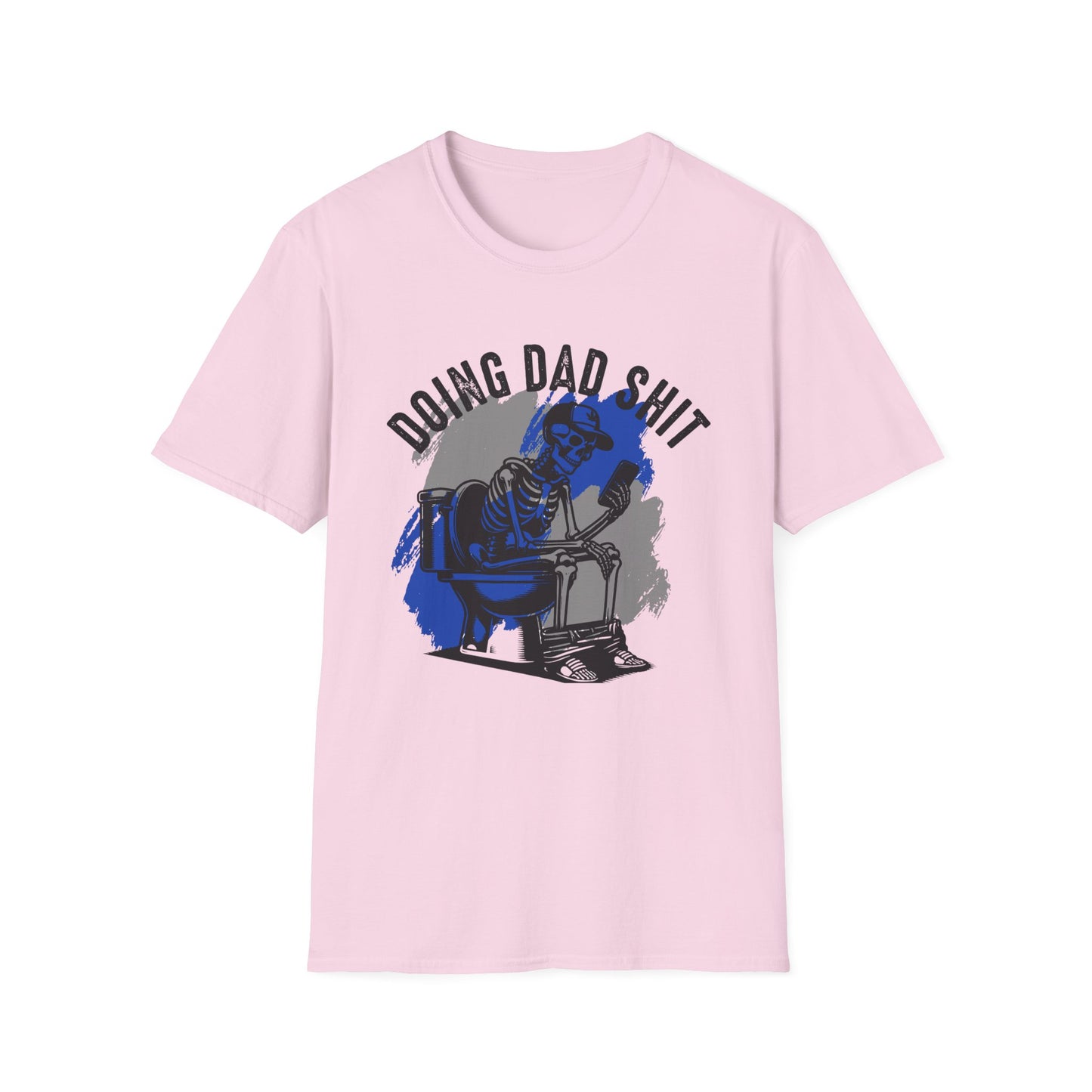 Doing Dad Sh*t – Funny Skeleton Dad T-Shirt Softstyle Tee