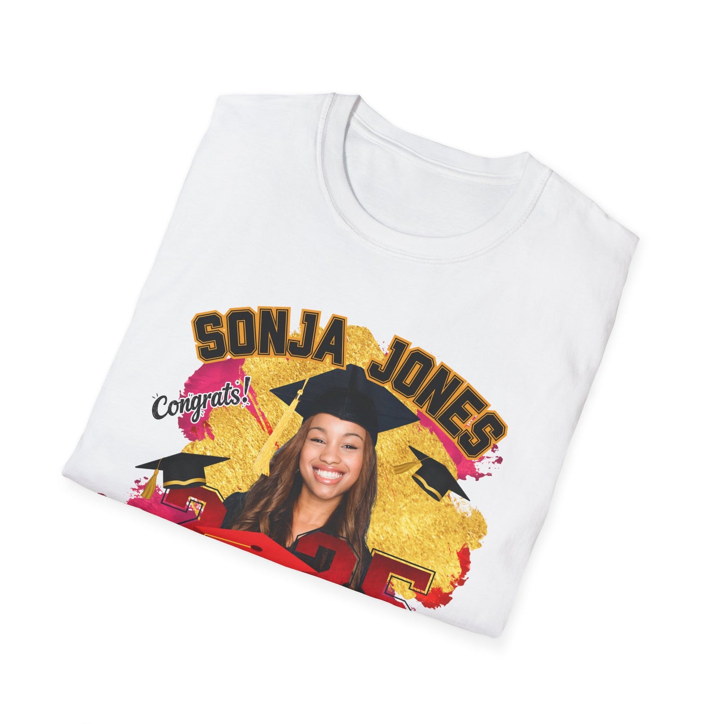Congrats Graduate 2025 Tee – Custom Name & Picture Design
