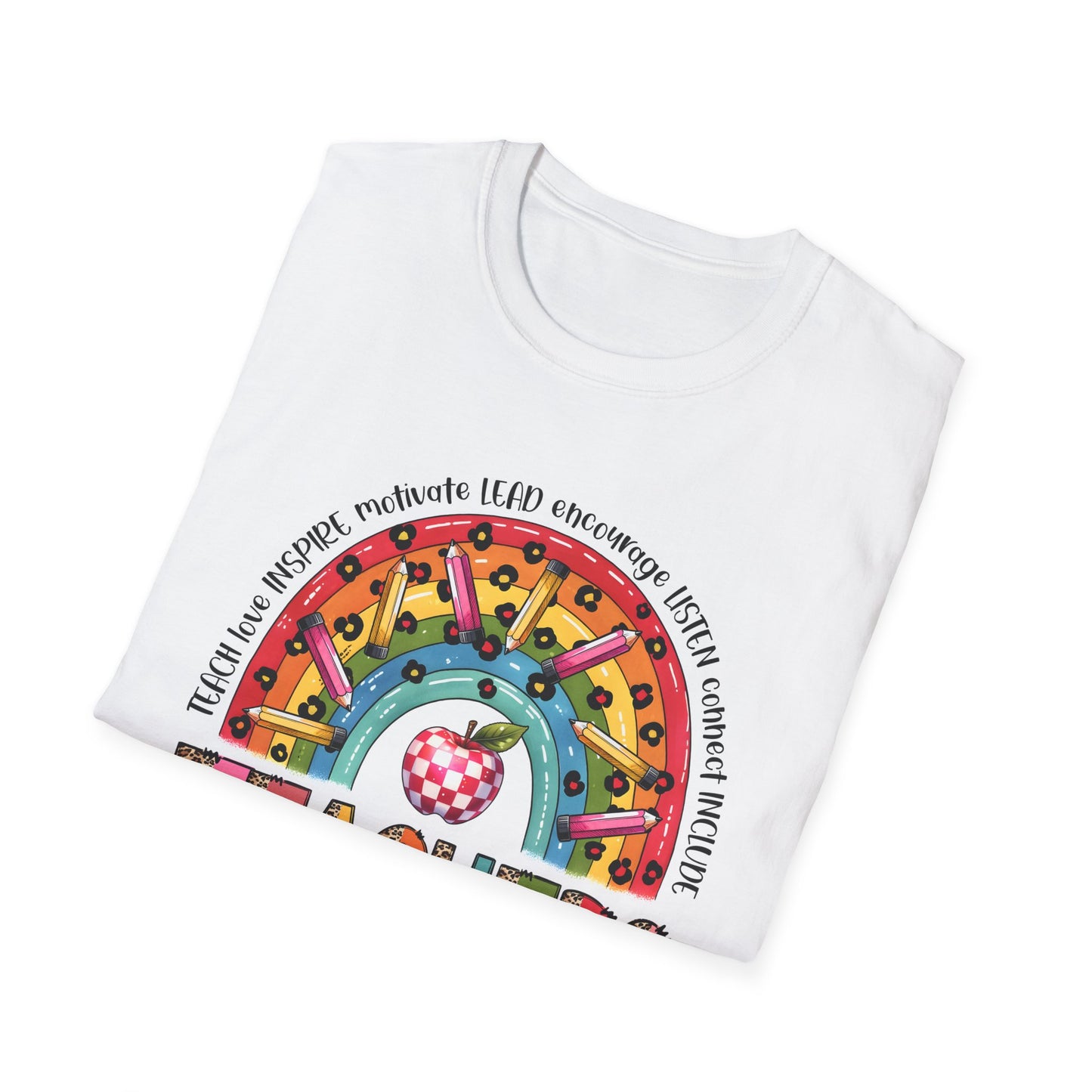 Teacher Life – Bold, Bright & Full of Heart Softstyle T-Shirt
