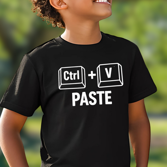 Ctrl + V PASTE T-Shirt – Funny Matching Family Tee