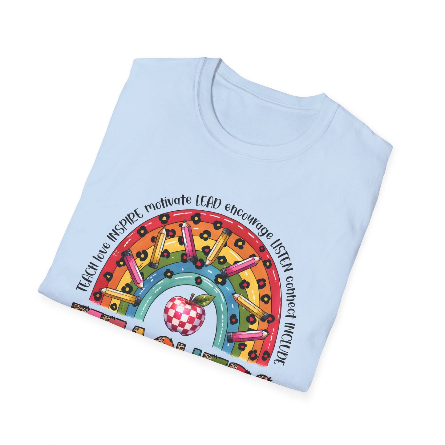 Teacher Life – Bold, Bright & Full of Heart Softstyle T-Shirt